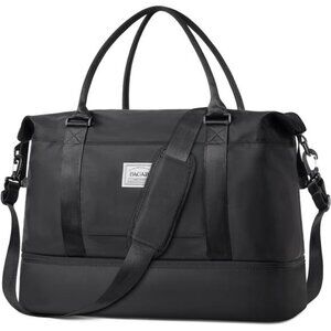 Travel Duffel Bag - Weekender, Overnight Gym Carry On Tote with Wet Pocket